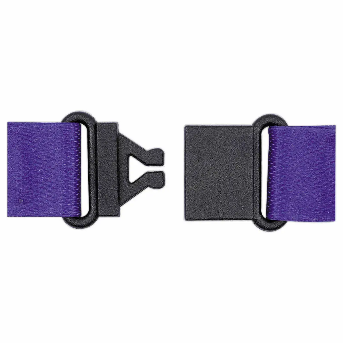 10 Tours de cou recyclés - Avec mousqueton - Violet - Avery photo du produit