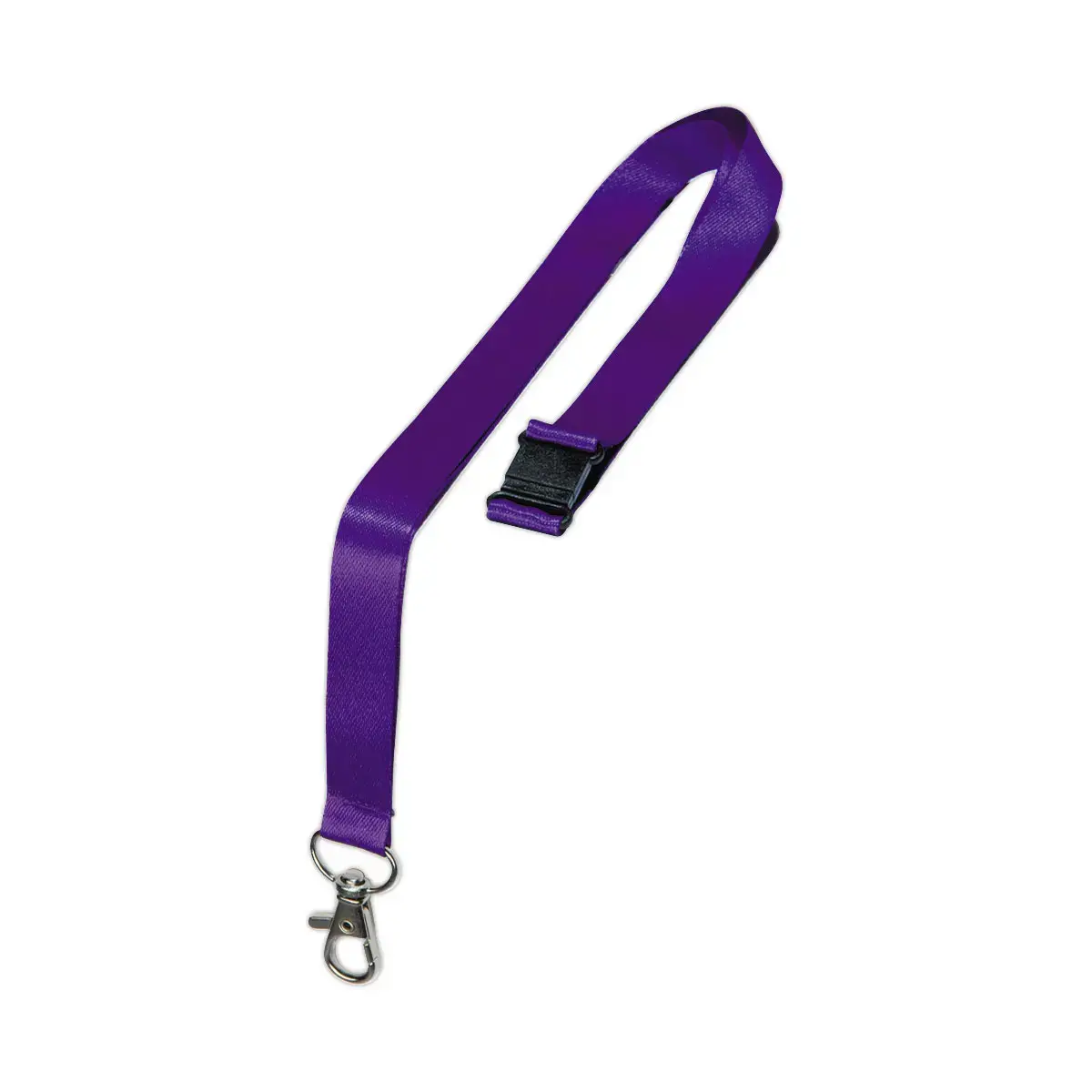 10 Tours de cou recyclés - Avec mousqueton - Violet - Avery photo du produit