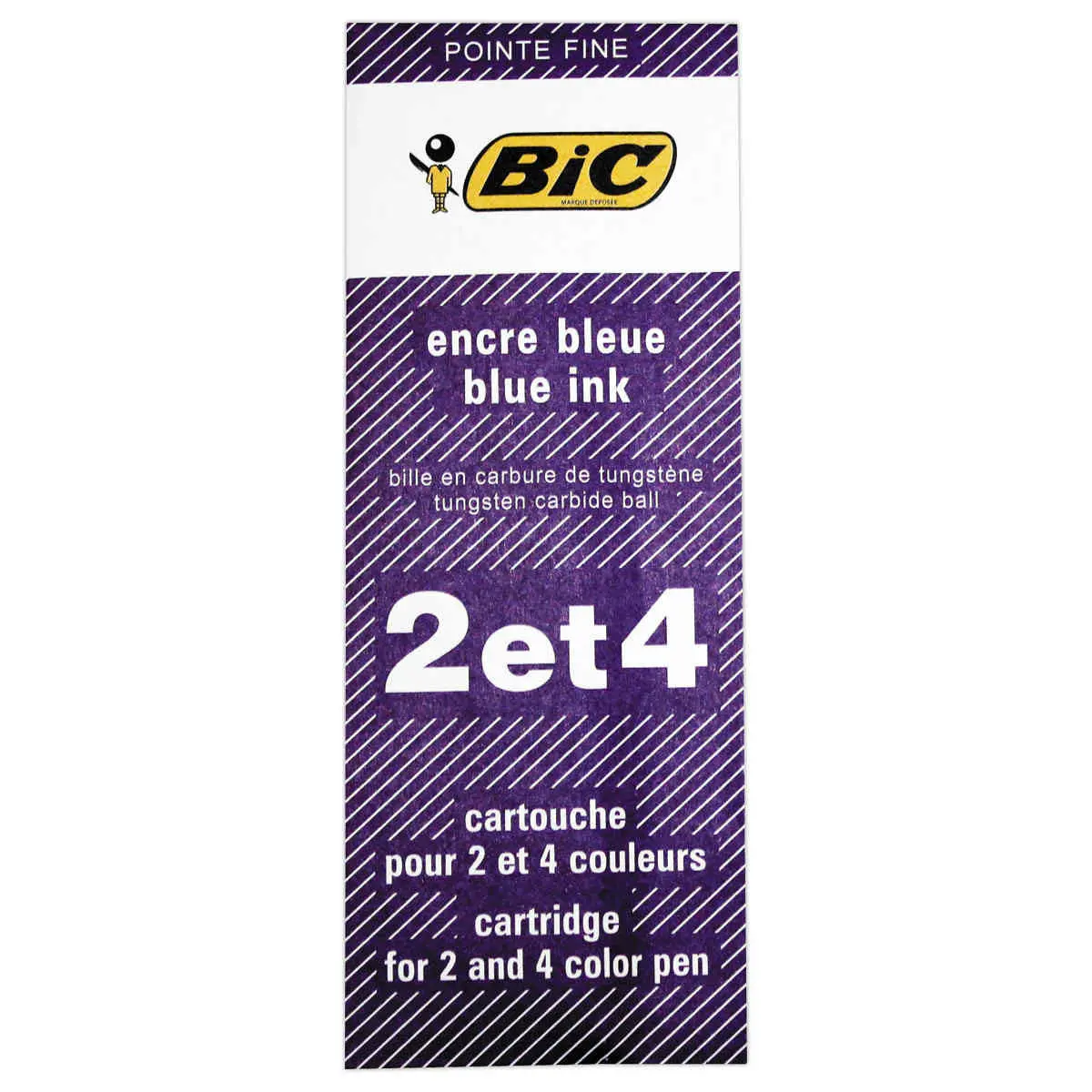 Recharge pour stylo 4 couleurs - écriture fine - BIC photo du produit