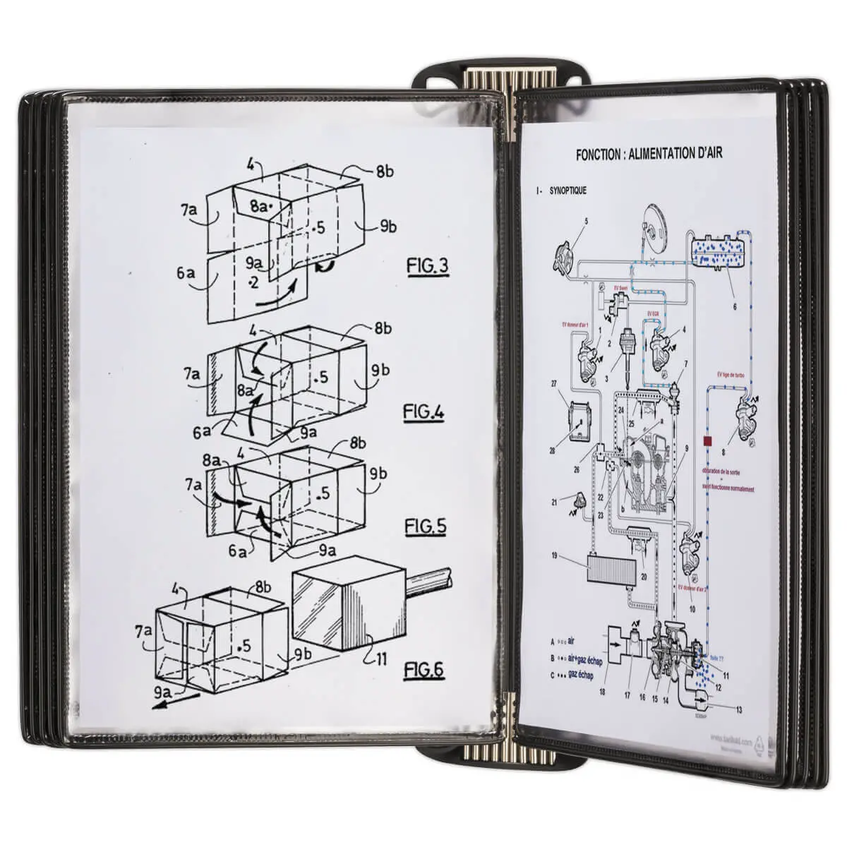 Support mural Pro - 10 poches - TARIFOLD photo du produit