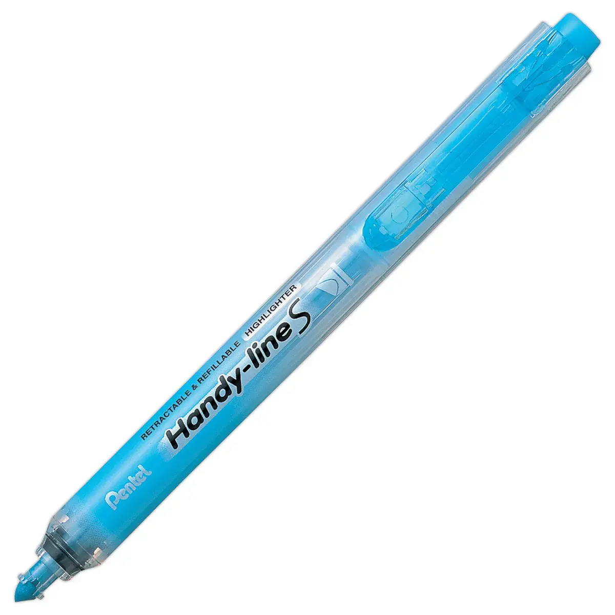 Surligneur rétractable - pointe biseautée - bleu - Pentel photo du produit