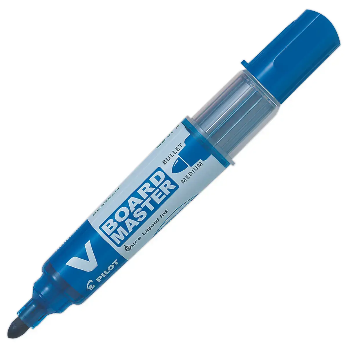 10 Marqueurs effaçables pointe conique +10 recharges - bleu photo du produit