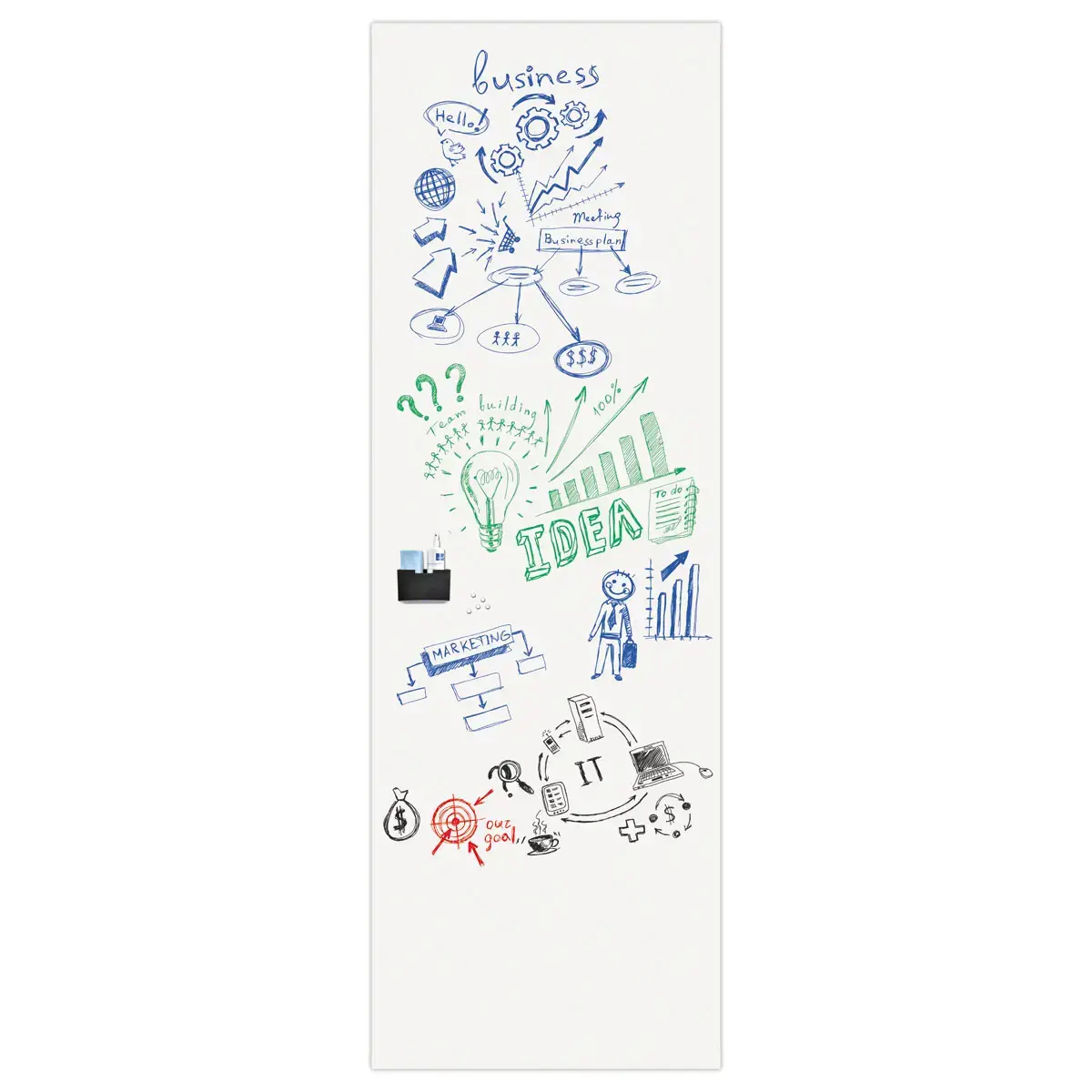 Rouleau de tableau blanc Wrap Up - Surface magnétique - 101 x 150 cm - Legamaster photo du produit