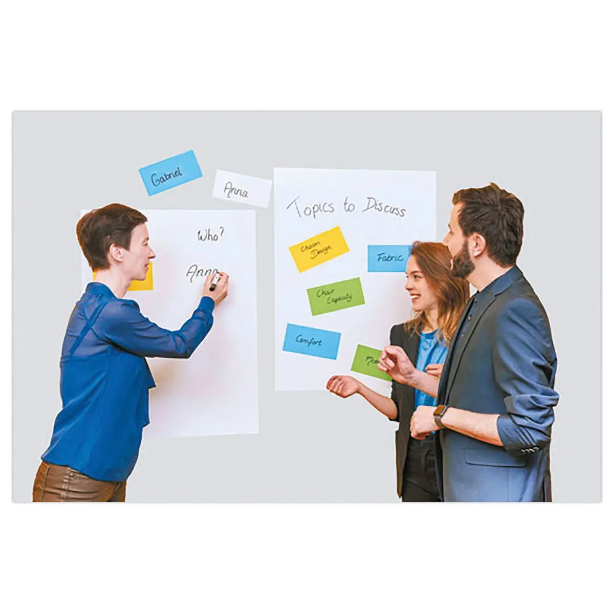 Rouleau 25 feuilles électrostatiques Magic Chart - Version tableau blanc - 60 x 80 cm - LEGAMASTER photo du produit