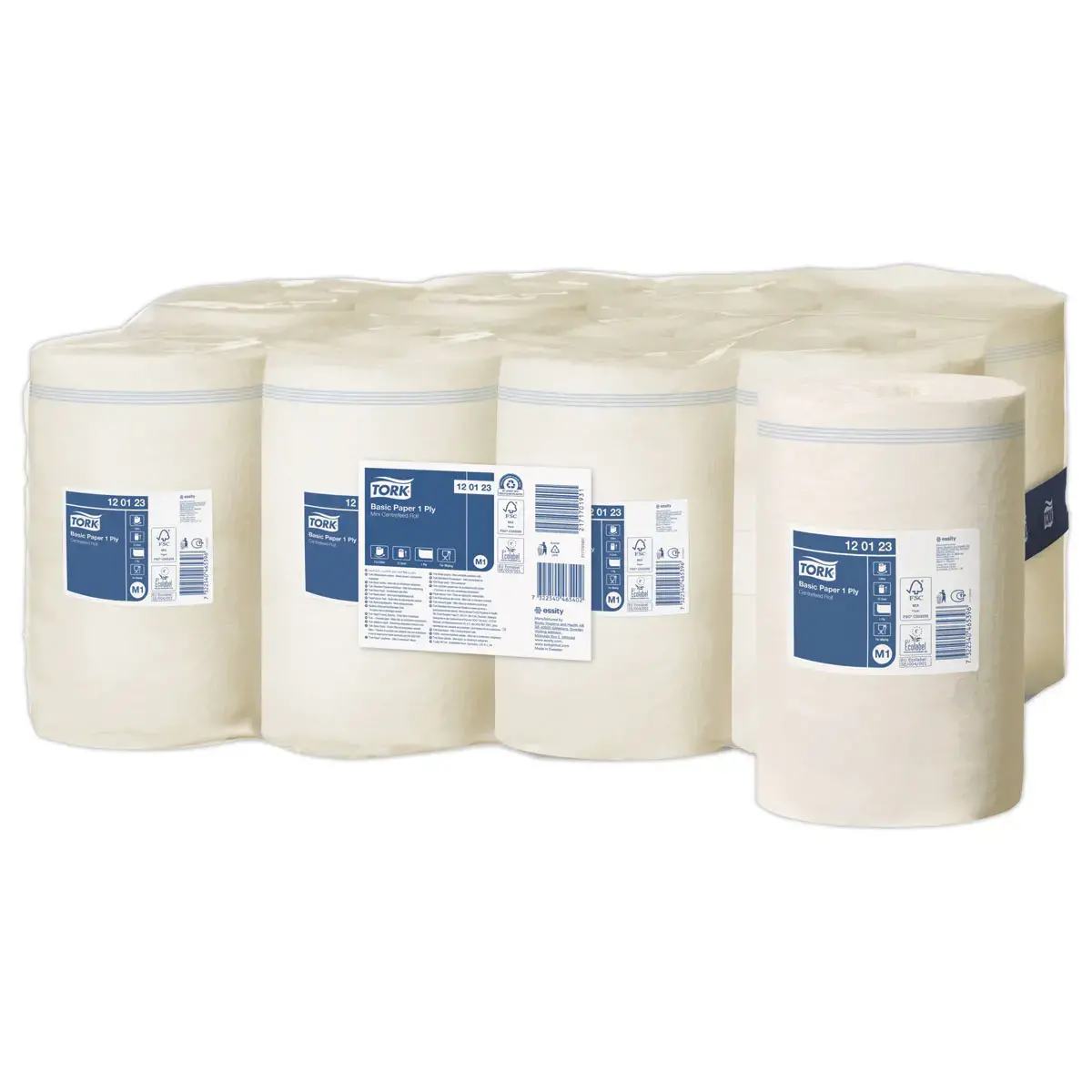 11 Rouleaux d'essuie-tout Basic - Tork photo du produit