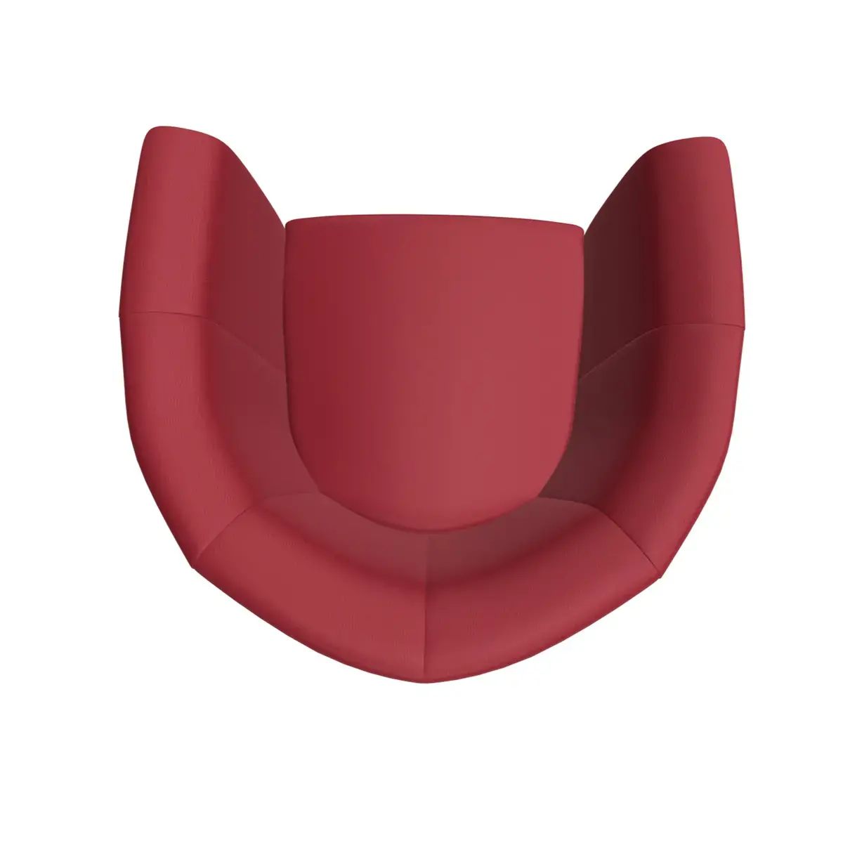 Si&egrave;ge une place simili cuir rouge photo du produit