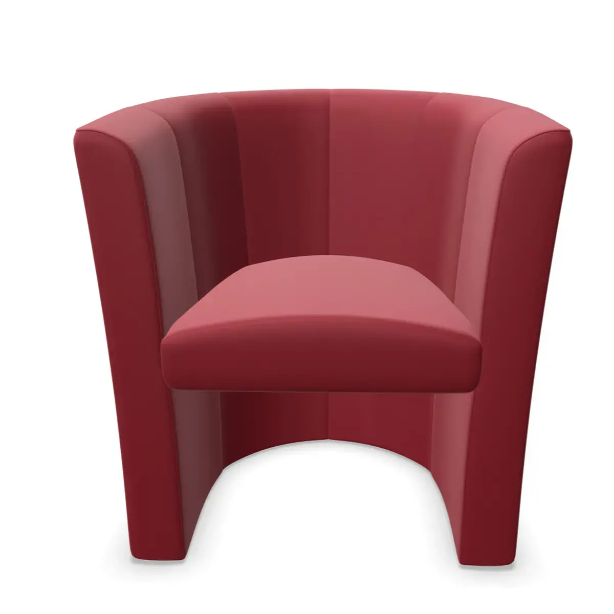 Si&egrave;ge une place simili cuir rouge photo du produit