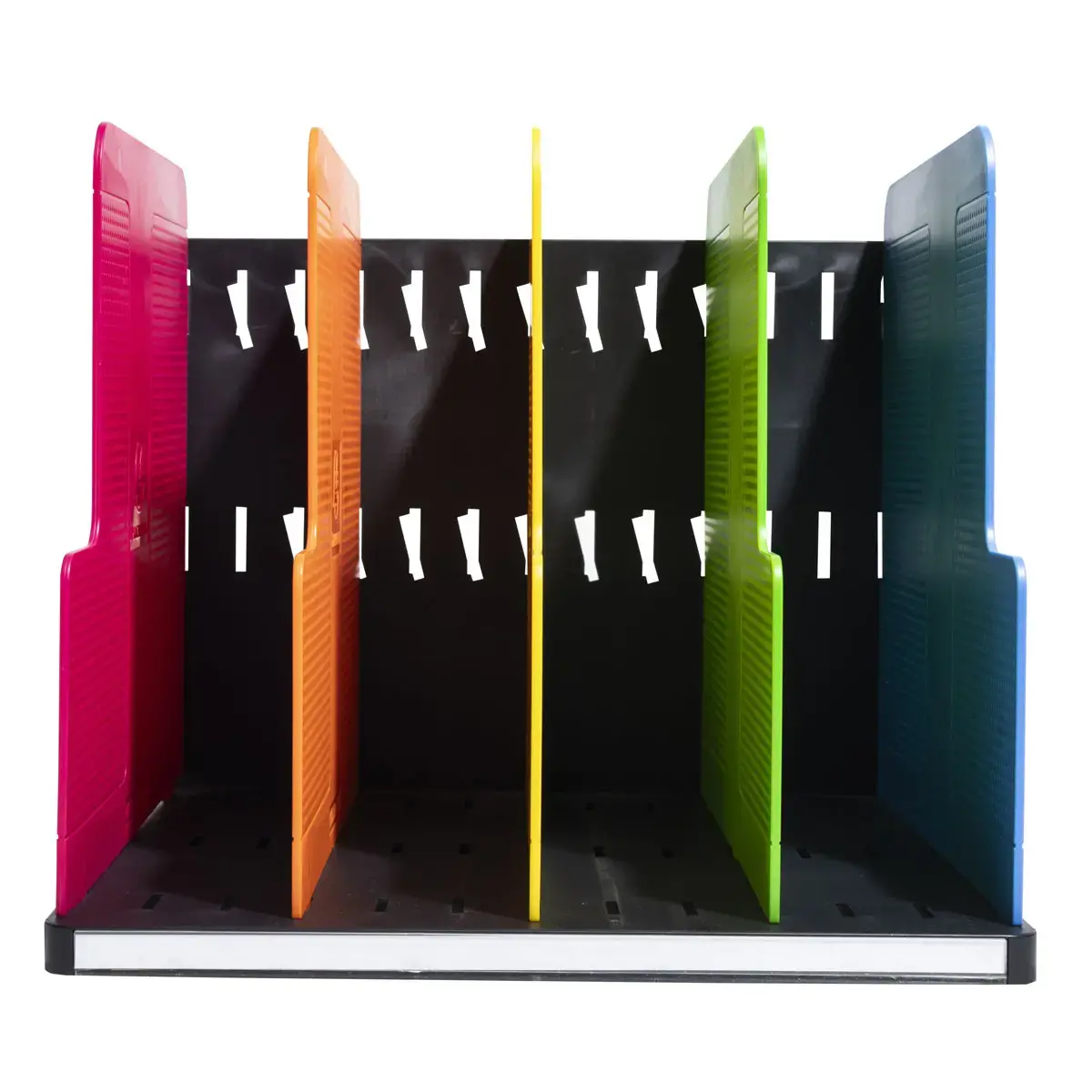 Trieur vertical Modulotop Ecoblack A4+ - 4 compartiments - Coloris assortis - Exacompta photo du produit