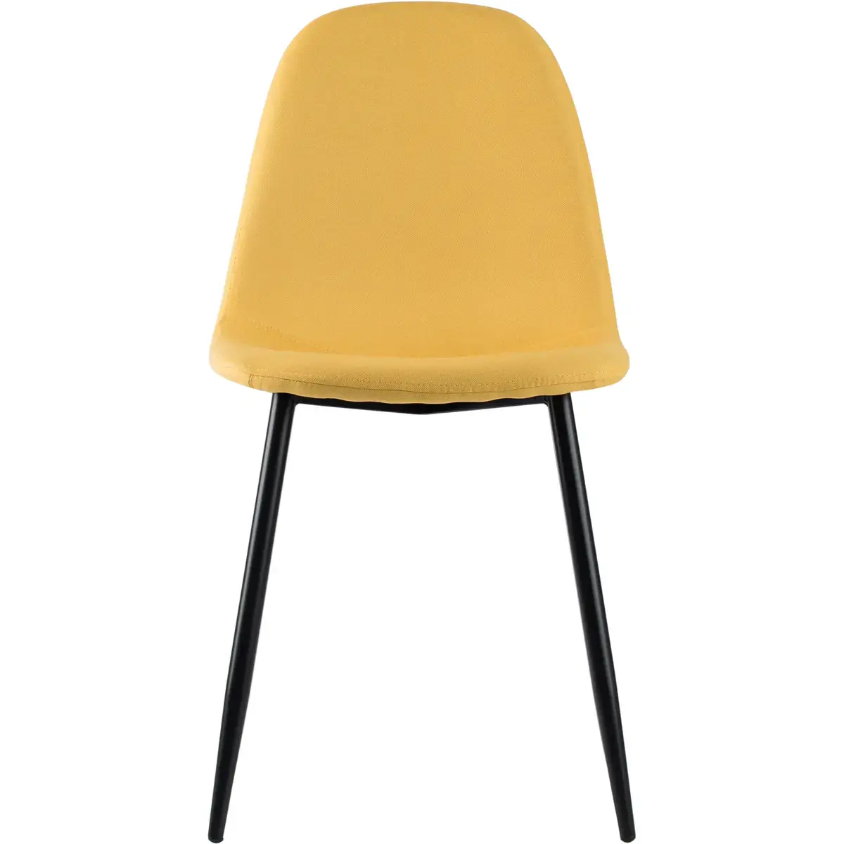 2 Chaises MUST H87 x P54 x L45 cm pied noir assise safran photo du produit