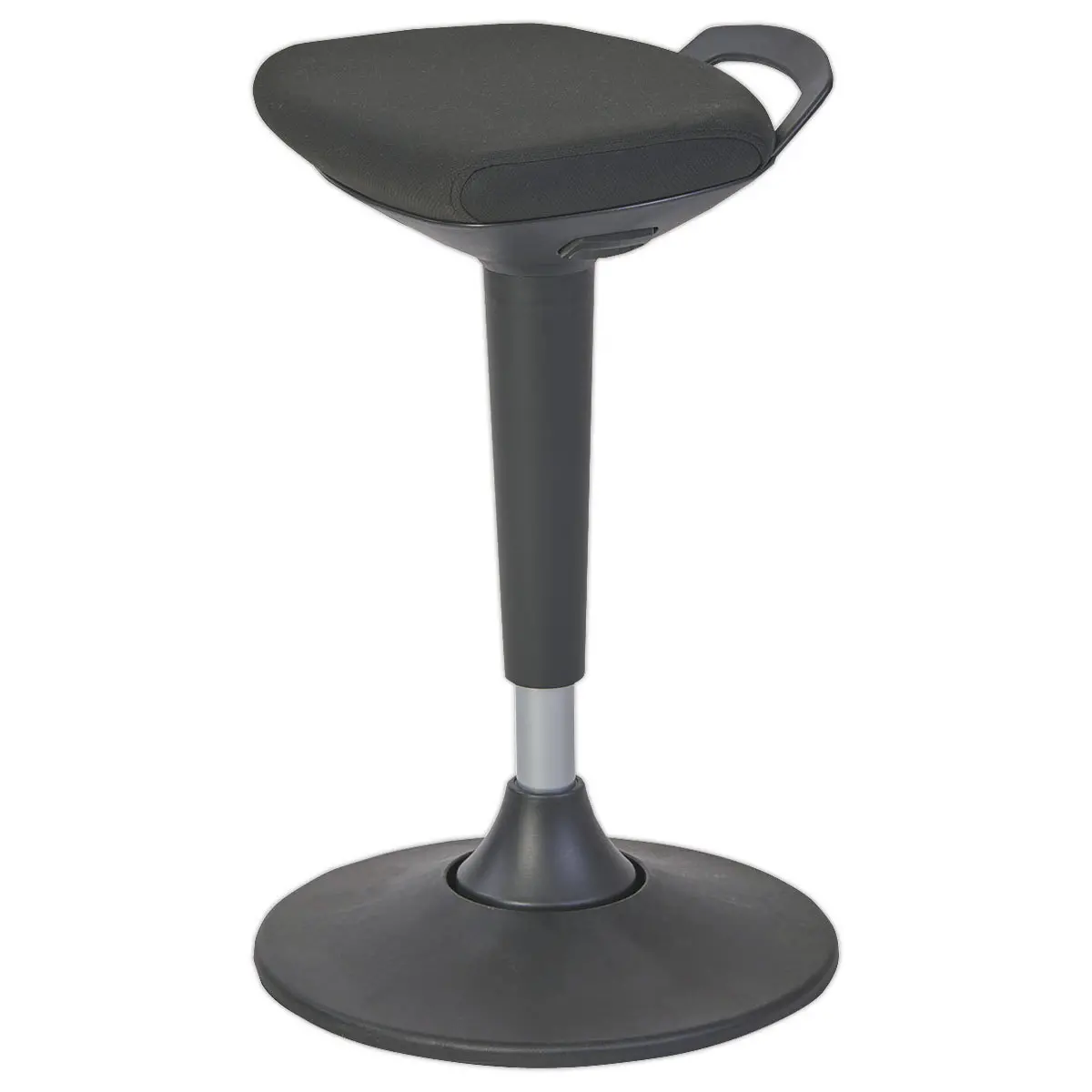 Tabouret ergonomique à bascule Flexy monté - Noir photo du produit
