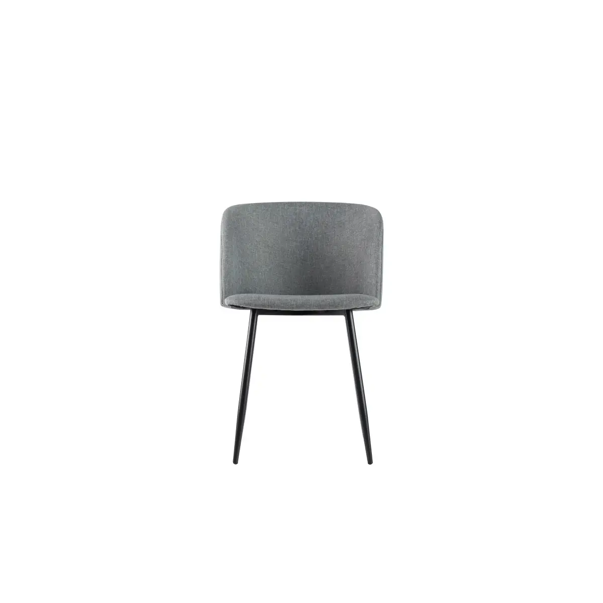 2 Fauteuils Must Pied noir assise grise mont&eacute;s photo du produit