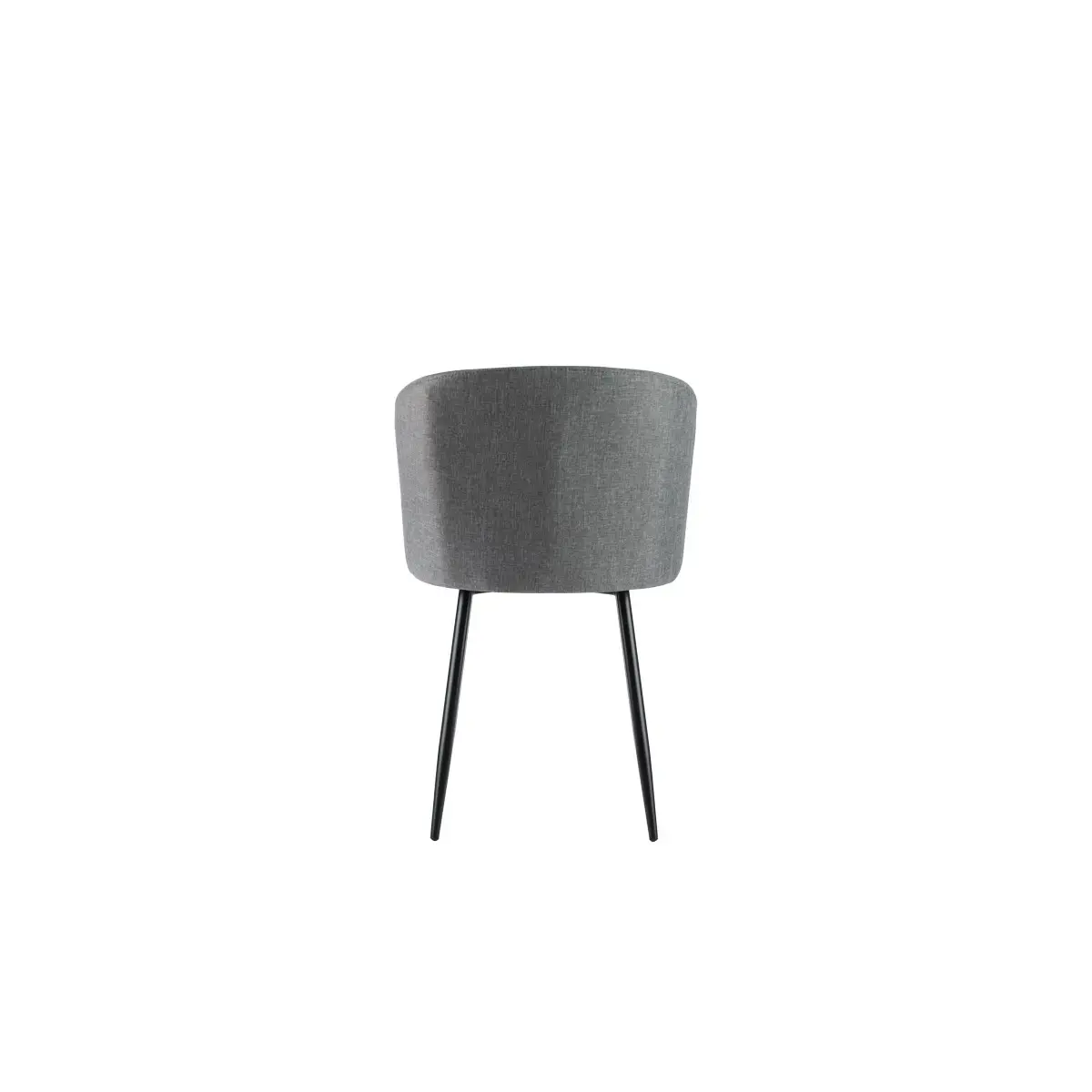 2 Fauteuils Must Pied noir assise grise mont&eacute;s photo du produit
