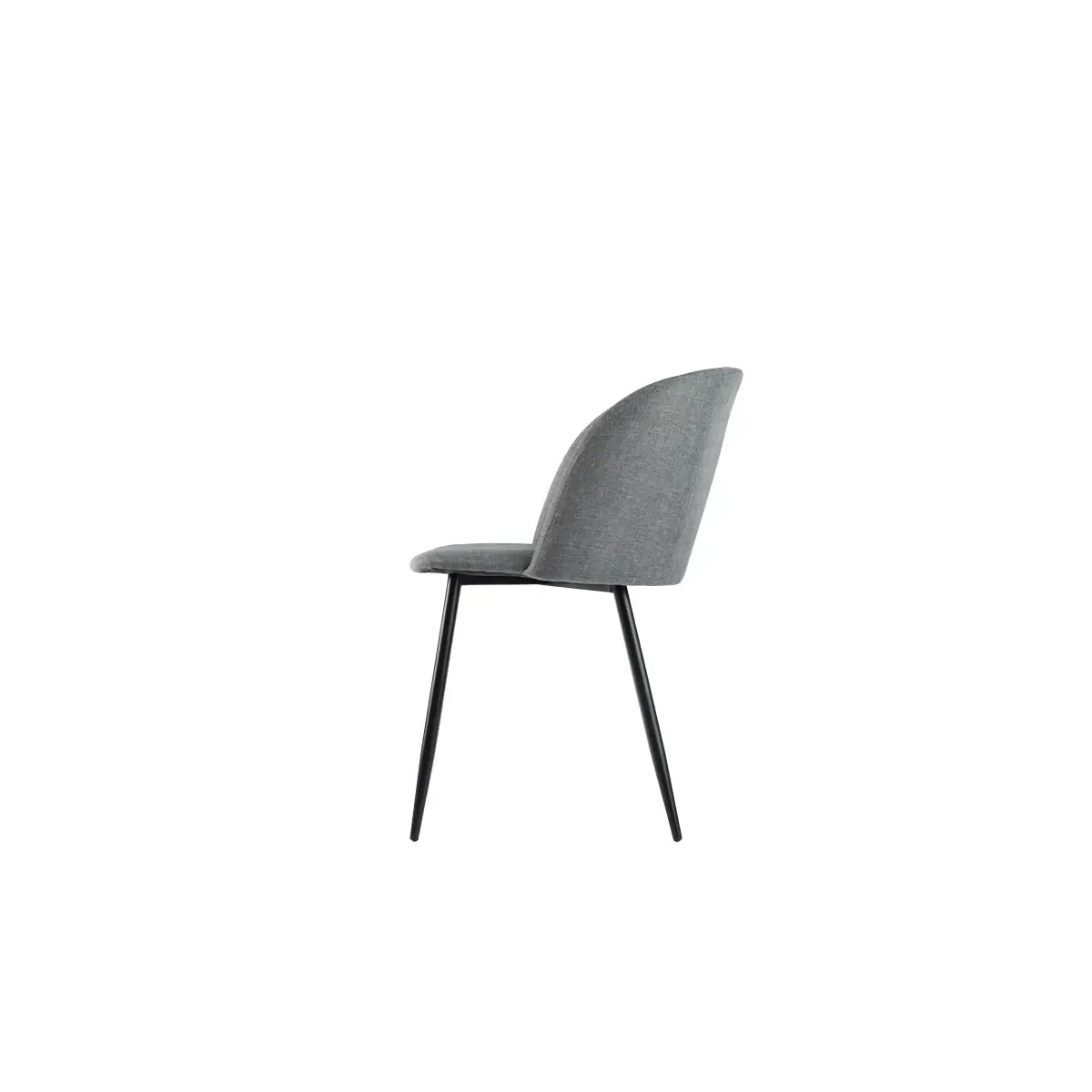 2 Fauteuils Must Pied noir assise grise mont&eacute;s photo du produit