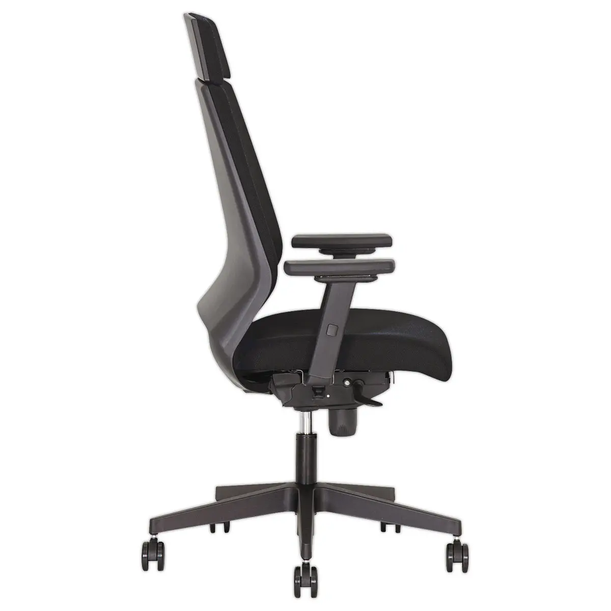 Fauteuil de bureau tapissé Kenari - Monté - Avec accotoirs 4D photo du produit