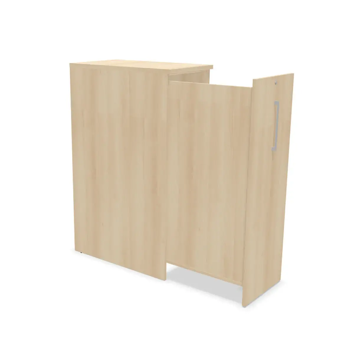 Tour de rangement ouverture à gauche H1300 acacia clair photo du produit