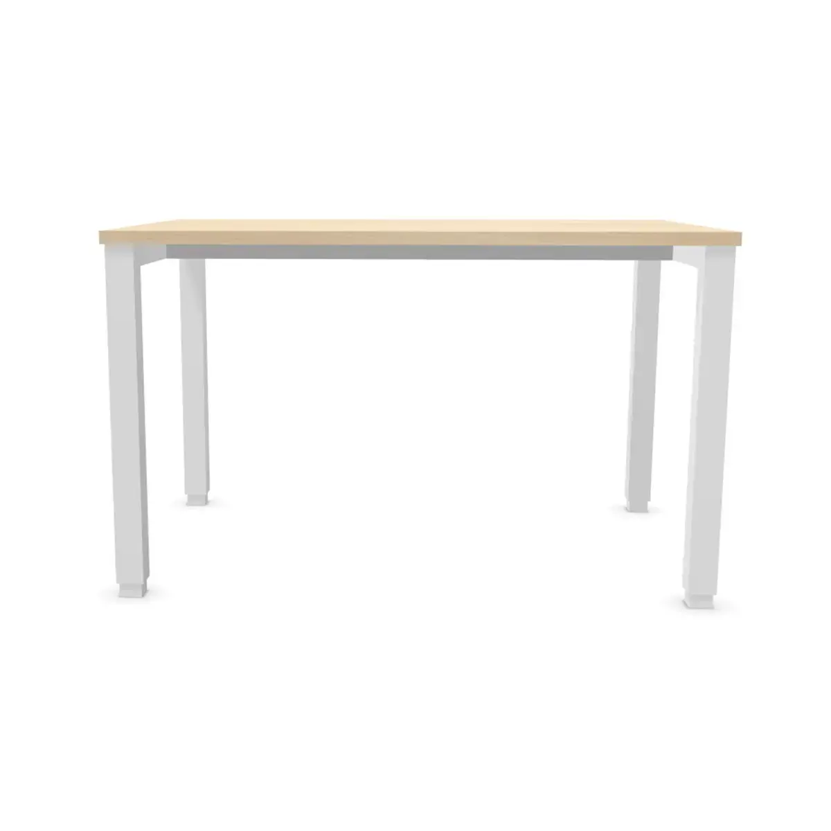 Bureau BRUXELLES 120 x 80 acacia- pieds blancs photo du produit