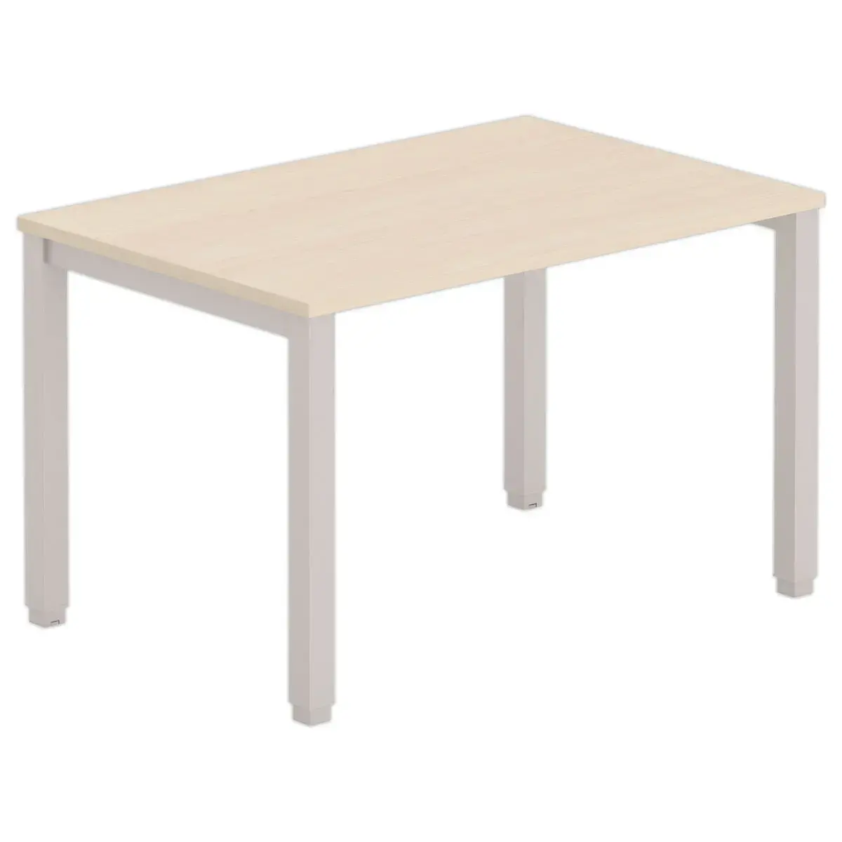 Bureau BRUXELLES 120 x 80 acacia - pieds aluminium photo du produit