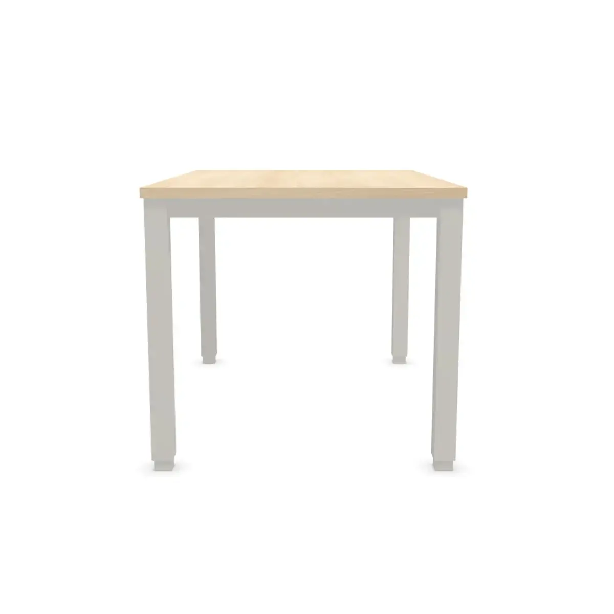 Bureau BRUXELLES 120 x 80 acacia - pieds  aluminium photo du produit