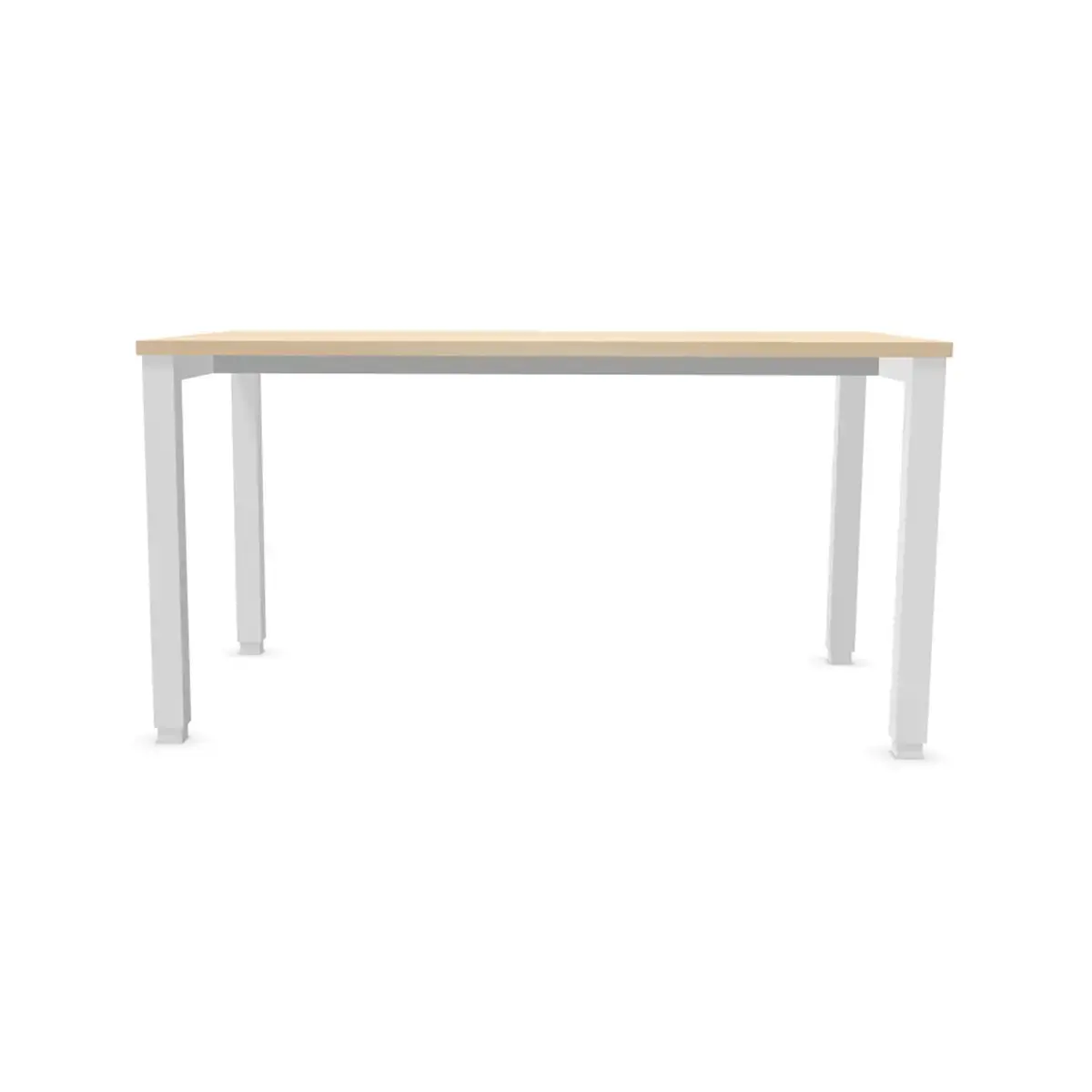 Bureau BRUXELLES 140 x 80 acacia - pieds blancs photo du produit
