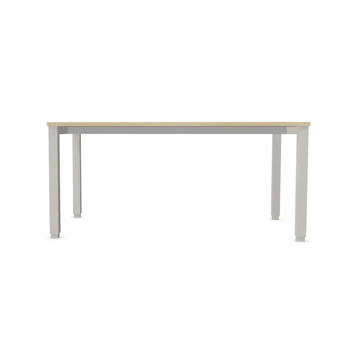 Bureau BRUXELLES 160 x 80 acacia - pieds aluminium photo du produit