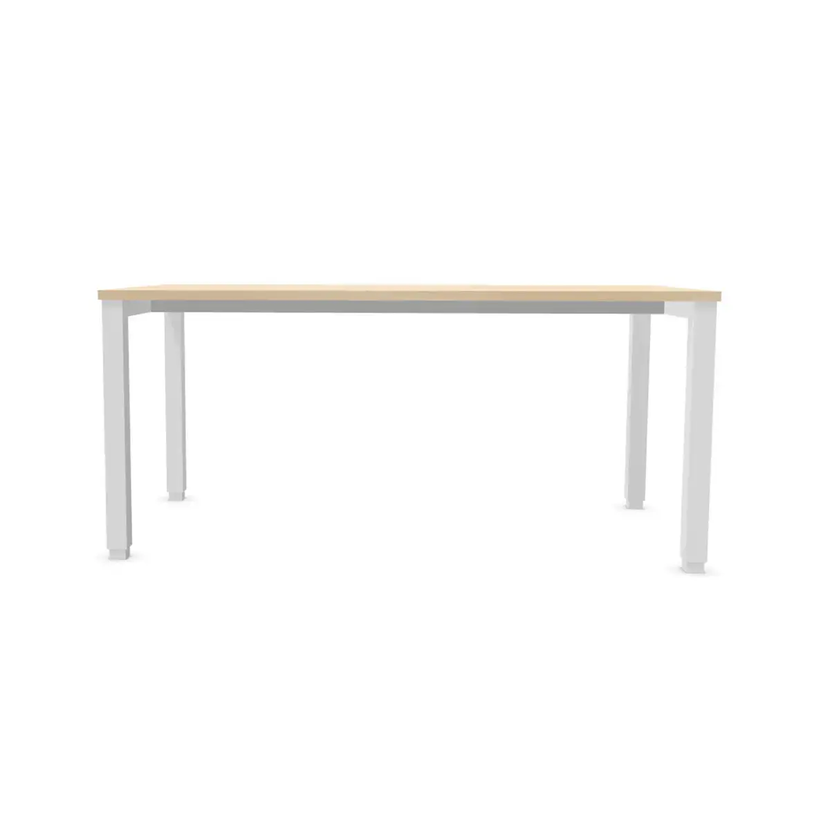 Bureau BRUXELLES 180 x 80 acacia - pieds blancs photo du produit