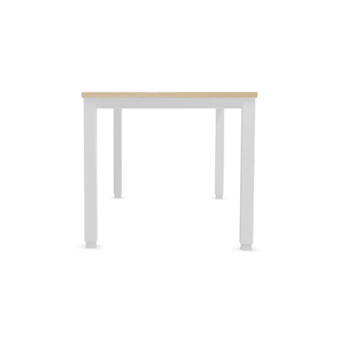 Bureau BRUXELLES 180 x 80 acacia - pieds blancs photo du produit