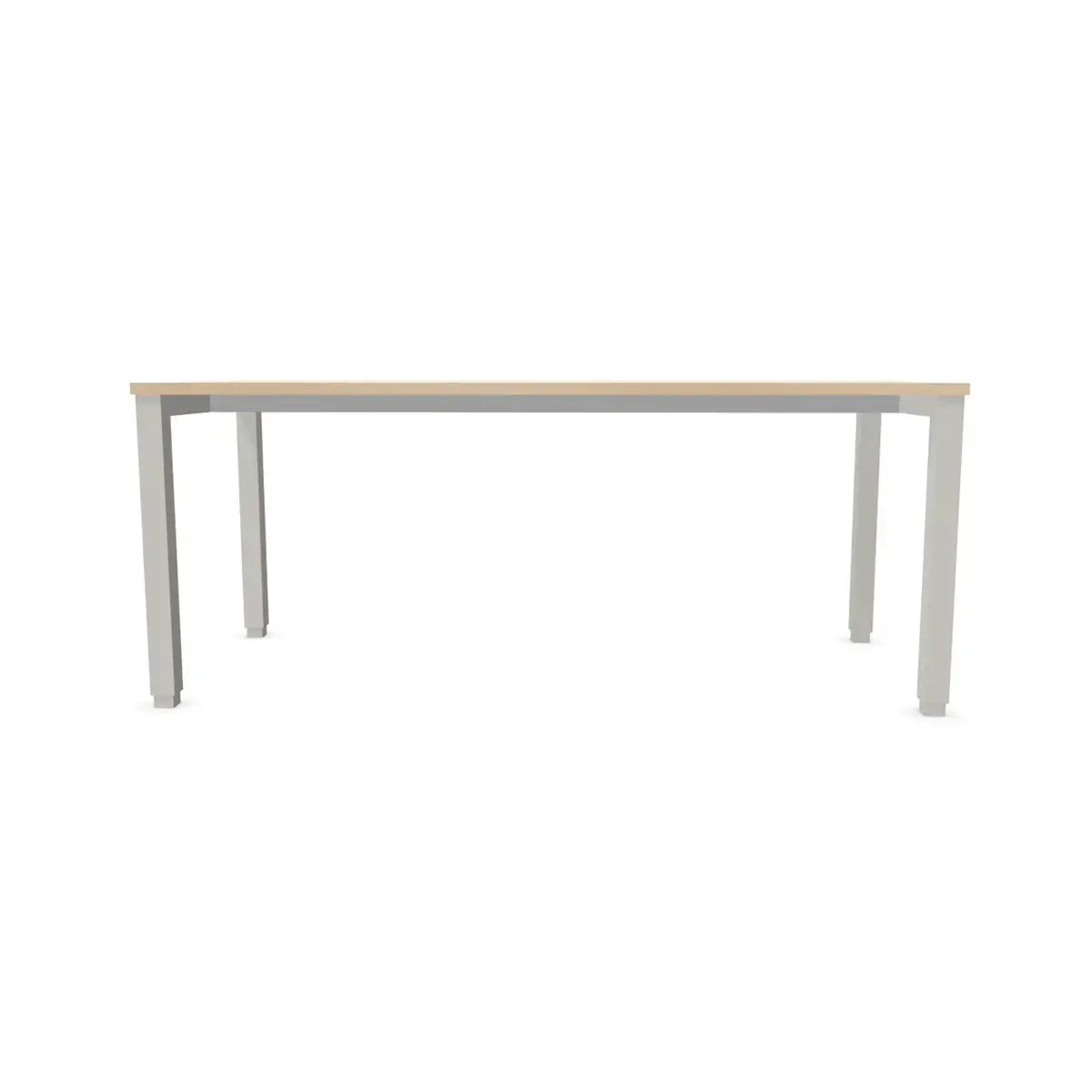 Bureau BRUXELLES 180 x 80 acacia - pieds aluminium photo du produit