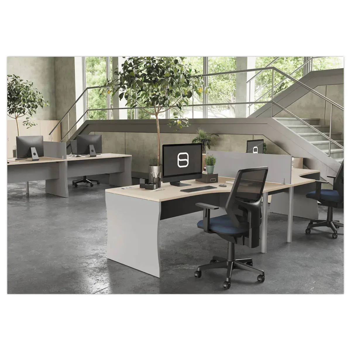 Bureau BUDAPEST 140 x 80 ACACIA photo du produit