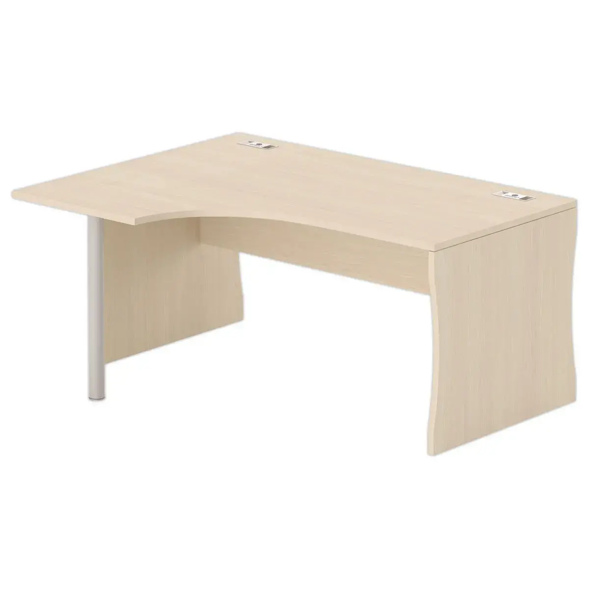 Bureau BUDAPEST compact retour &agrave; gauche acacia L160 photo du produit