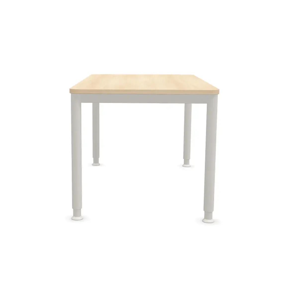 Table140 x 80 acacia clair - pieds aluminium photo du produit