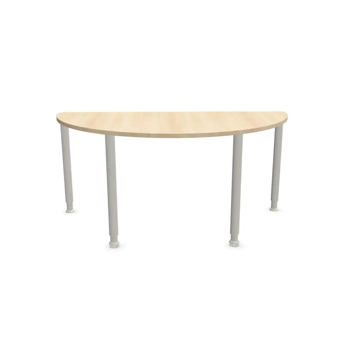 Complément demi rond 160 acacia clair/alu photo du produit