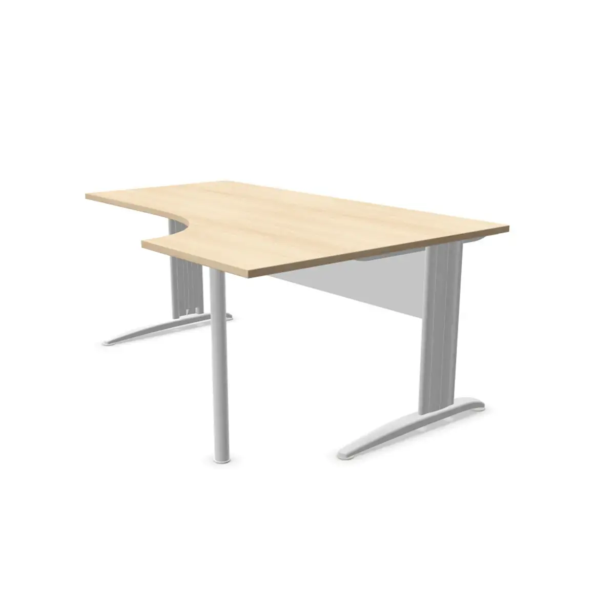 Bureau BUENOS AIRES compact retour à droite acacia/blanc, L180 photo du produit