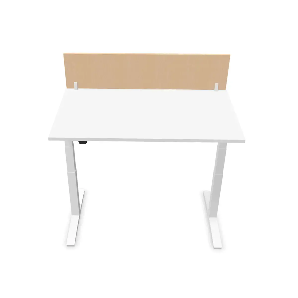 Cloisonette pour bureau L.140 h&ecirc;tre/blanc photo du produit