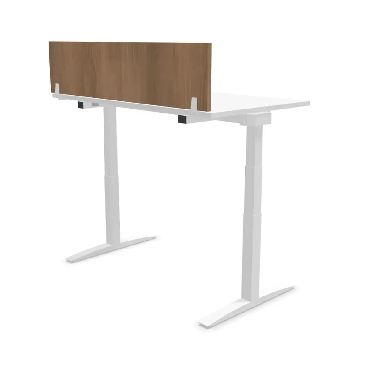 Cloisonnette pour bureau L 140 noyer/blanc photo du produit