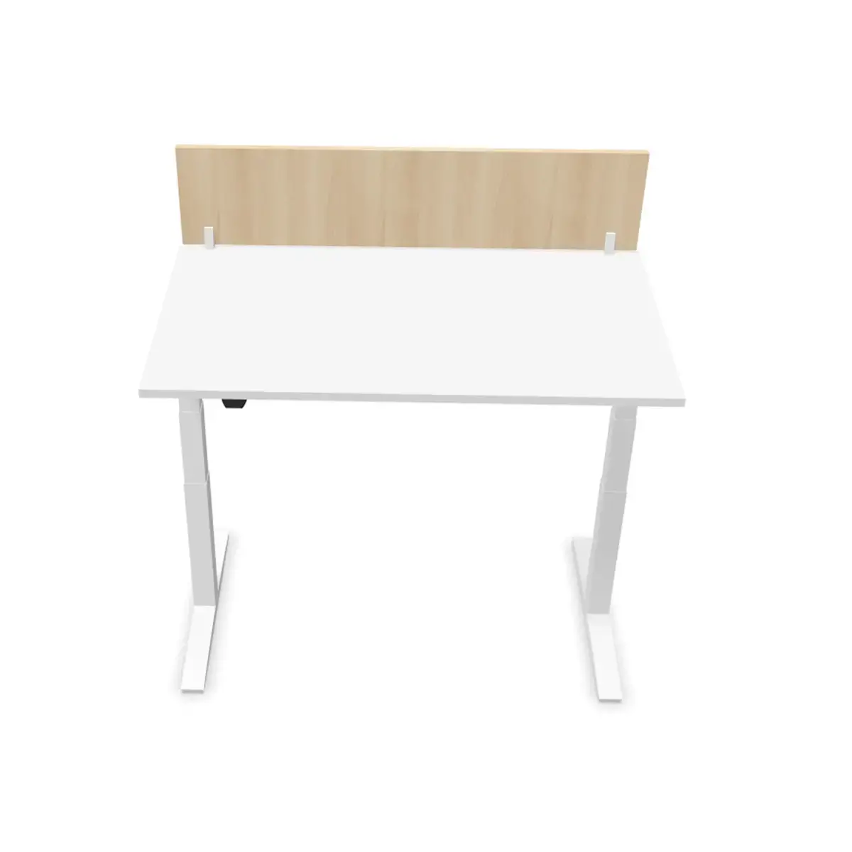 Cloisonnette pour bureau L 140 acacia/blanc photo du produit