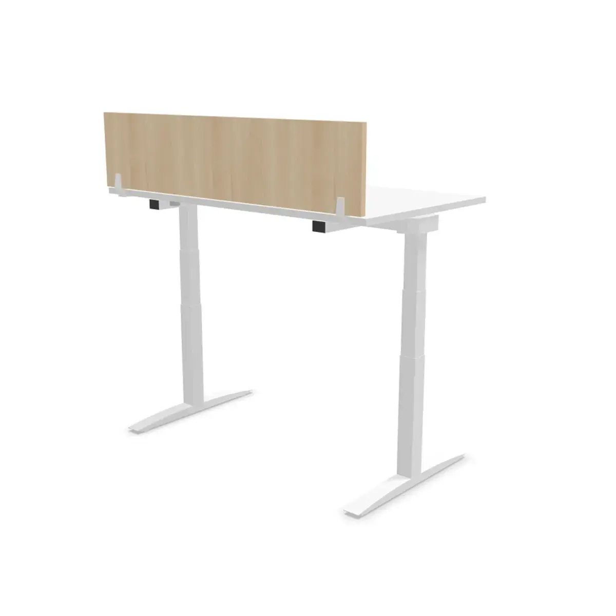 Cloisonnette pour bureau L 140 acacia/blanc photo du produit