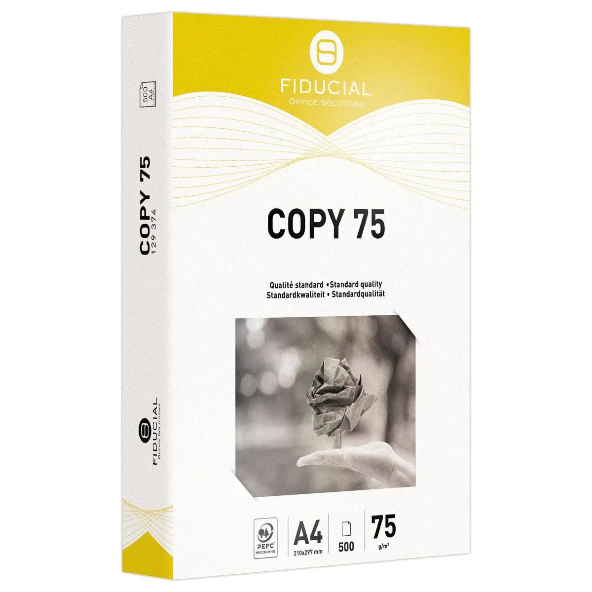 240 Ramettes de 500 feuilles de papier blanc A4 75g COPY 75 FIDUCIAL photo du produit
