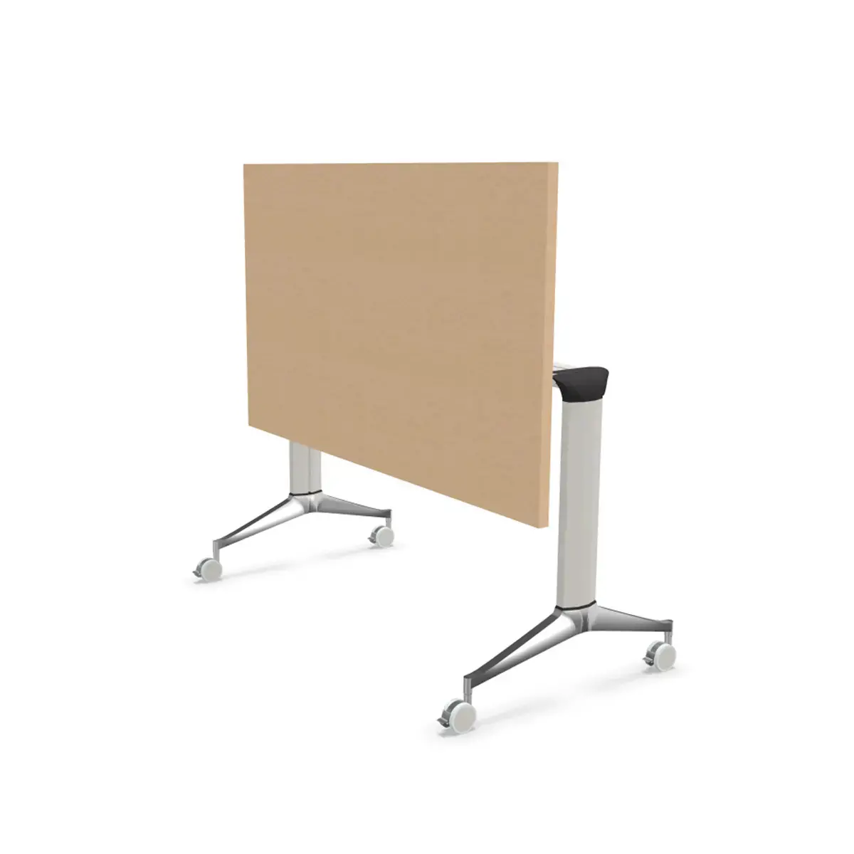 Table rabattable - 120 x 70 cm - H&ecirc;tre/Alu photo du produit
