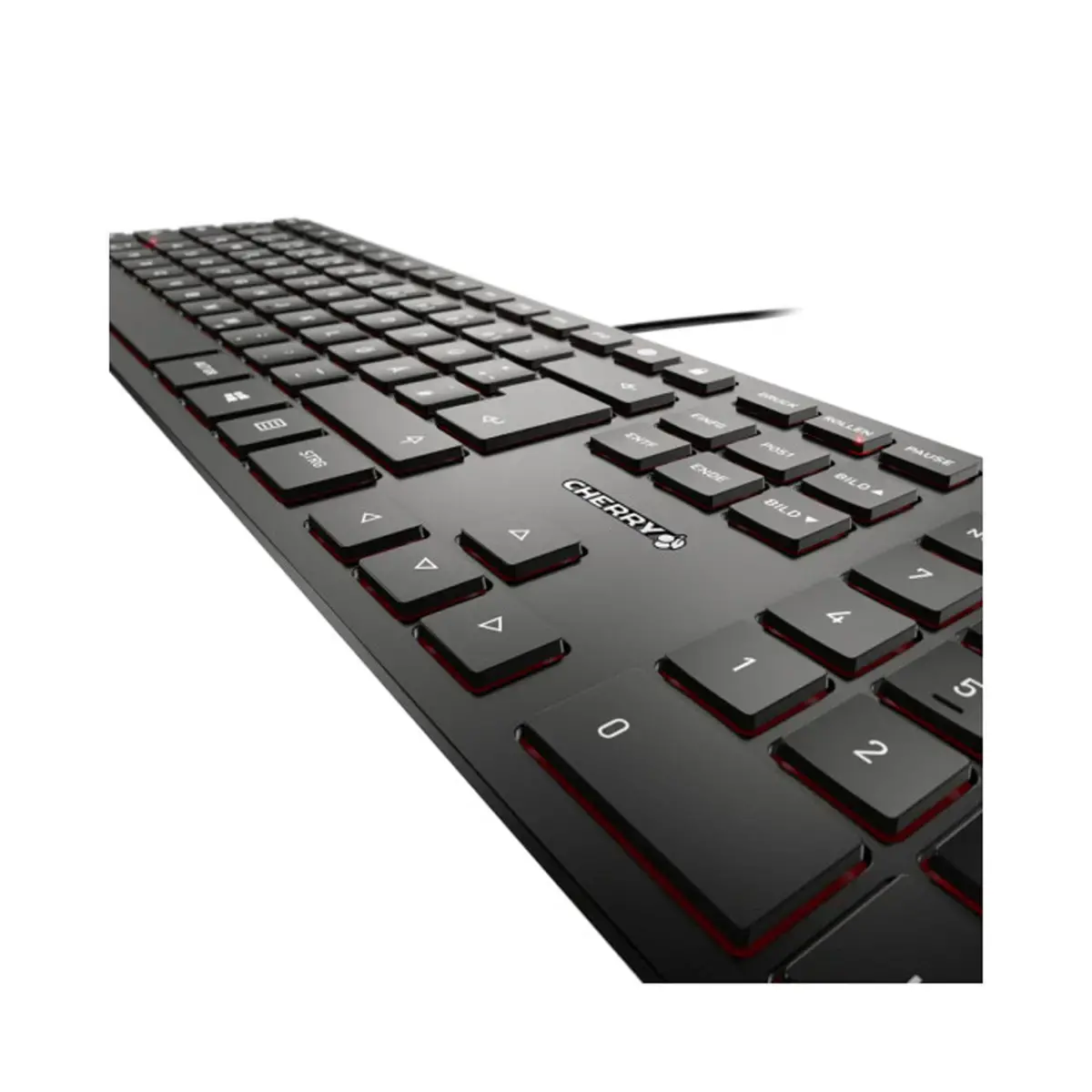 Clavier filaire KC 6000 SLIM - Extra-plat - Argent - Cherry photo du produit