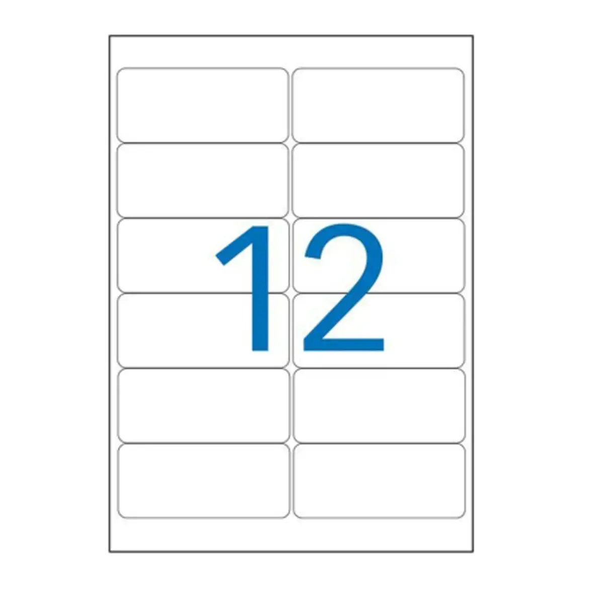 25 Planches d'&eacute;tiquettes enlevables laser99,1x42,3mm 300 &eacute;tiq/bo&icirc;te. photo du produit