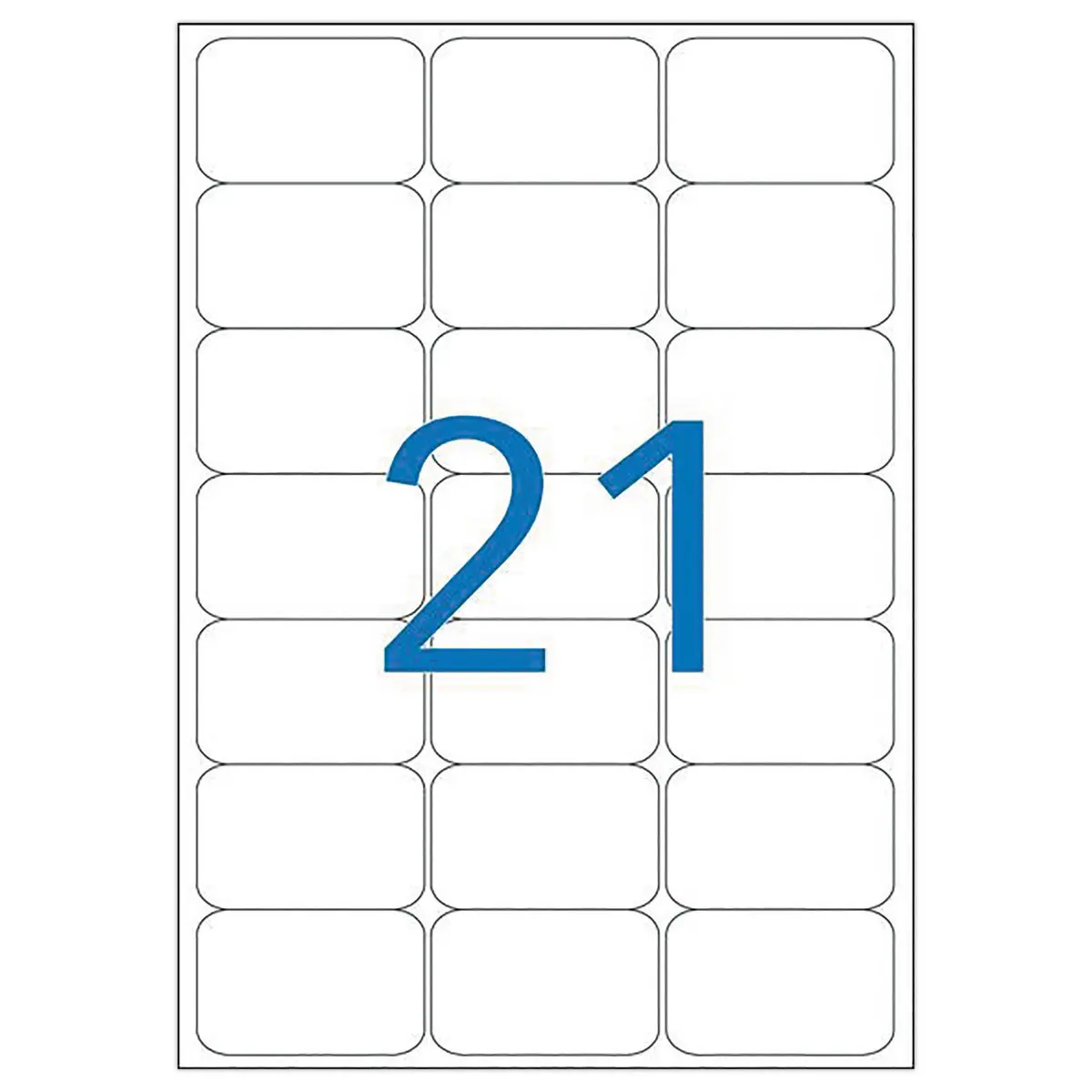20 Planches d'&eacute;tiquettes transparentes 63,5x38,1 mm, 420 &eacute;tiq/bo&icirc;te photo du produit