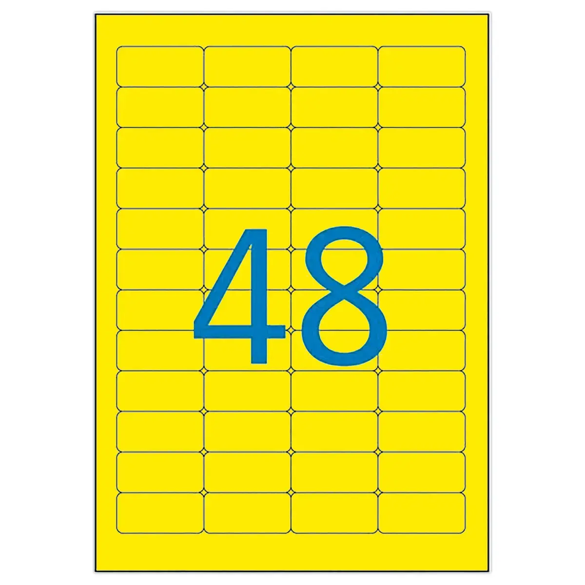 20 Planches d'étiquettes inaltérables laser 45,7x21,2mm 960 étiq jaune photo du produit