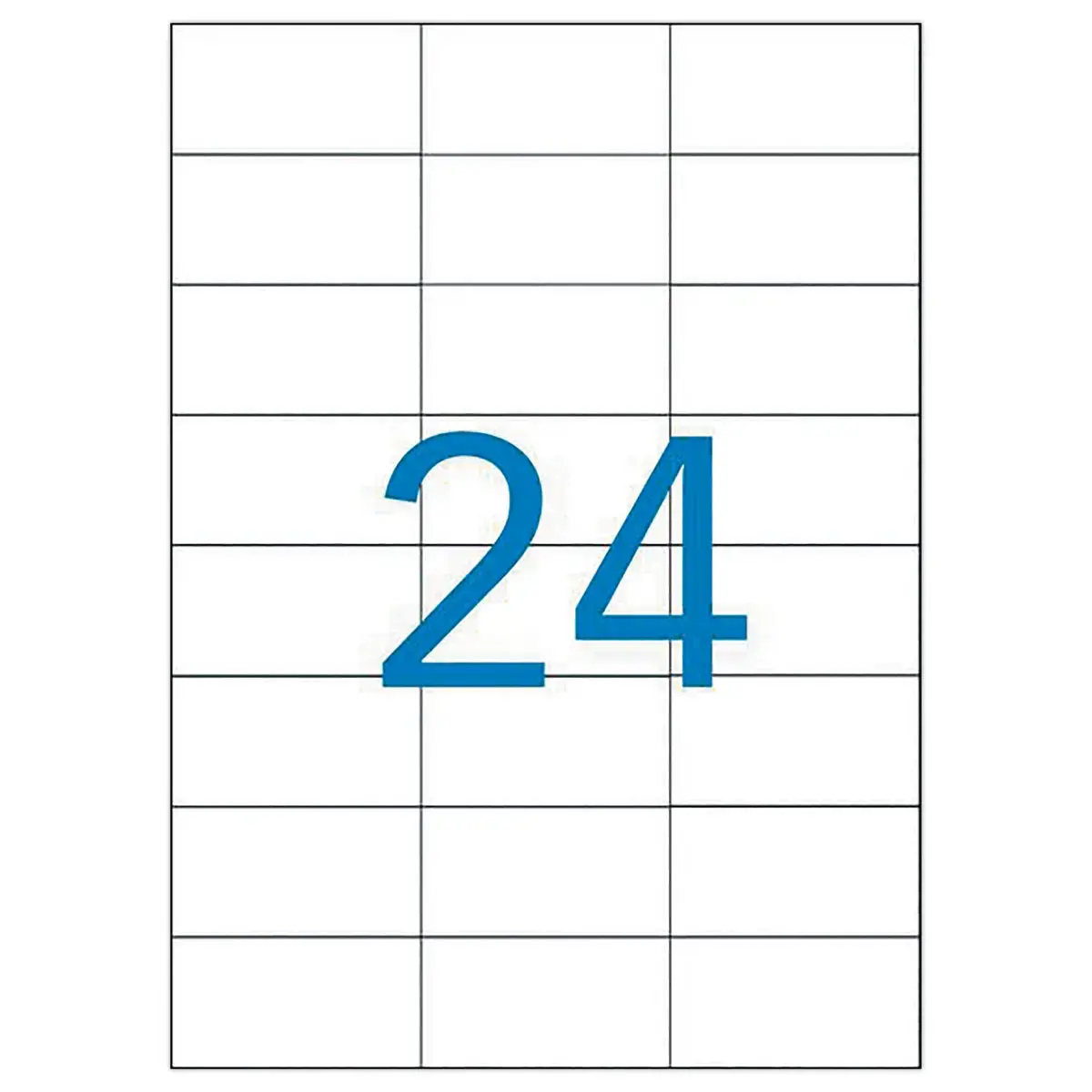 100 Planches d'étiquettes laser 70x 37mm soit 2400 étiq/boîte photo du produit