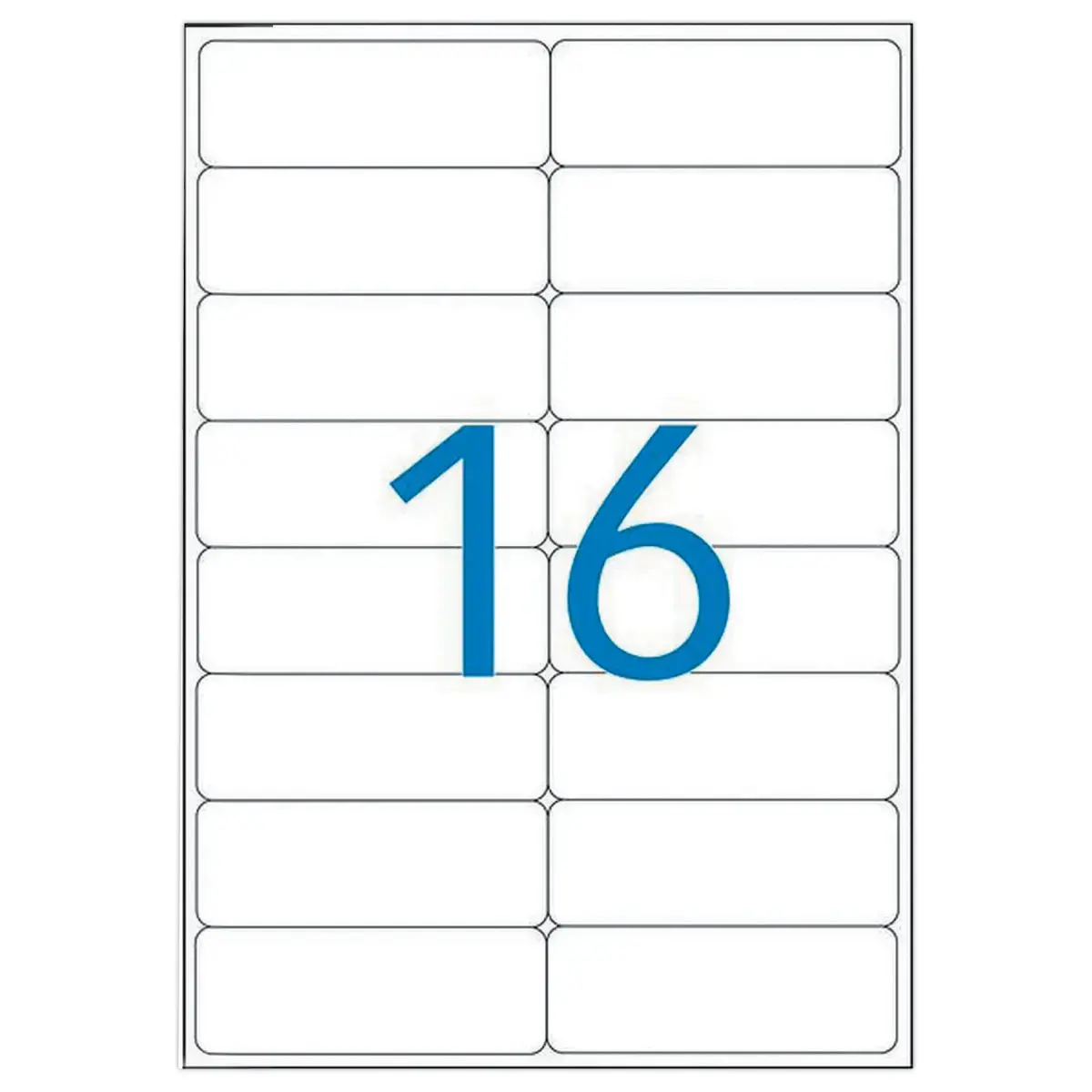 100 Planches d'étiquettes jet d'encre 99,1x33,9 mm 1600 étiq/boîte photo du produit