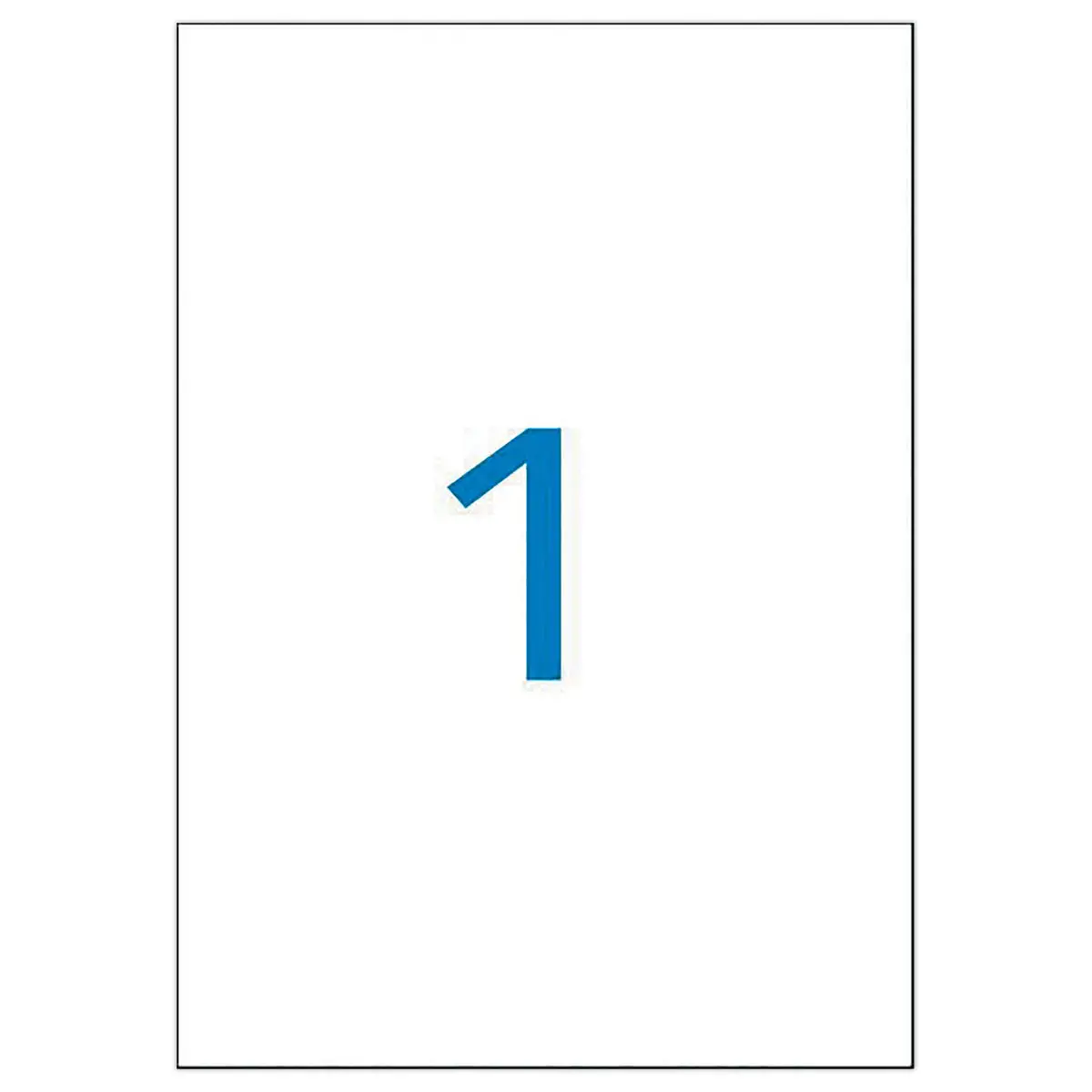 100 Planches d'&eacute;tiquettes 210 x297 - jaune photo du produit