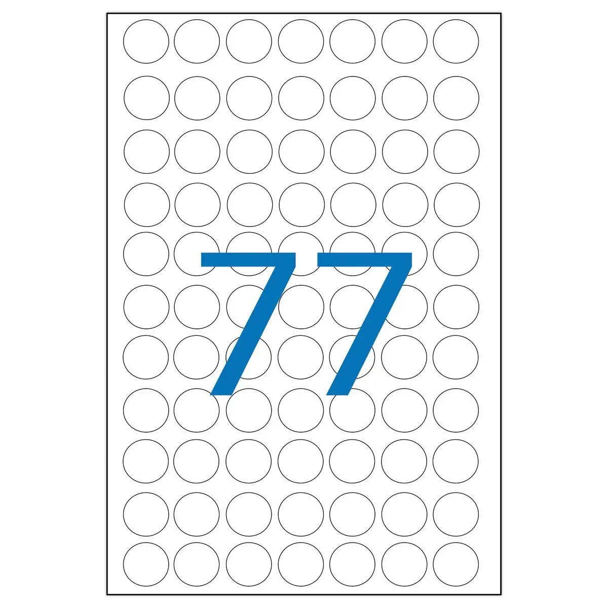 462 Pastilles gommettes de signalisation rondes, Ø 8 mm, bleu photo du produit