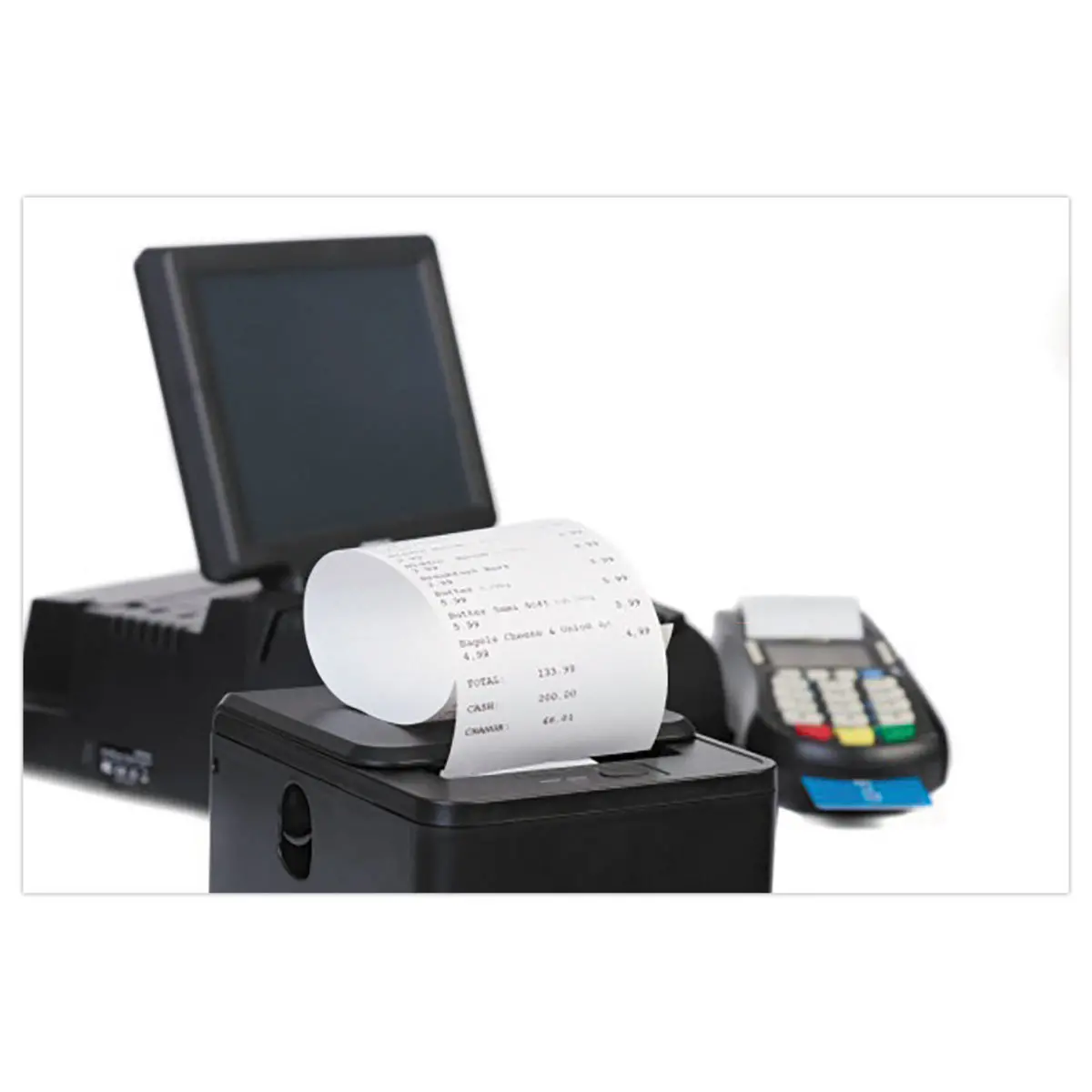 10 Bobines papier thermique caisses et terminaux point de vente Ø 8 cm - sans phénol - EXACOMPTA photo du produit