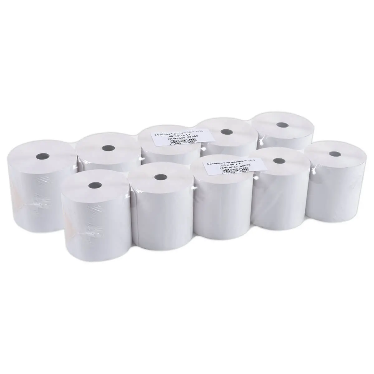 10 Bobines caisses et terminaux point de vente - 80 x 80 x 12 mm - EXACOMPTA photo du produit