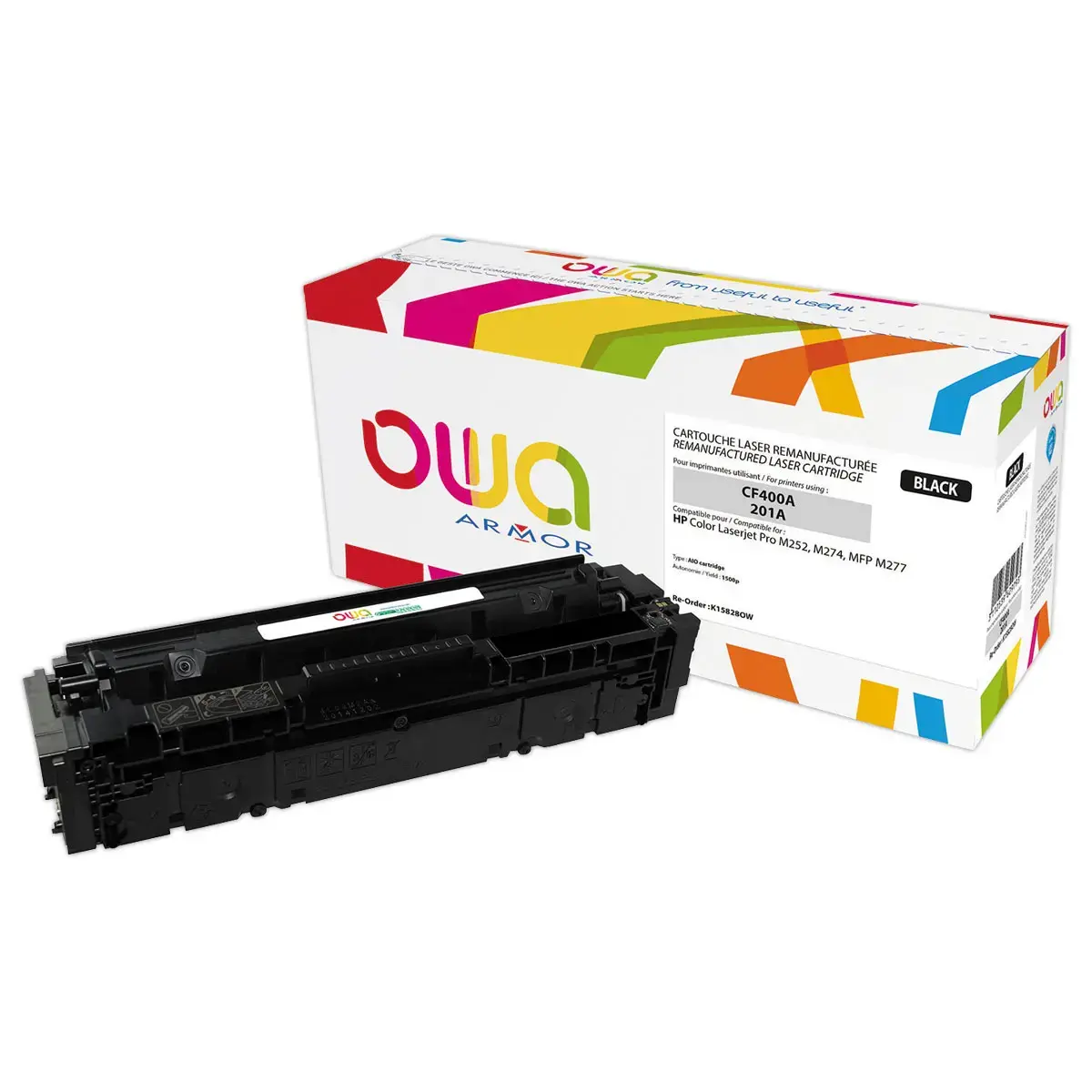 Toner éq. HP CF400A - Noir - OWA photo du produit