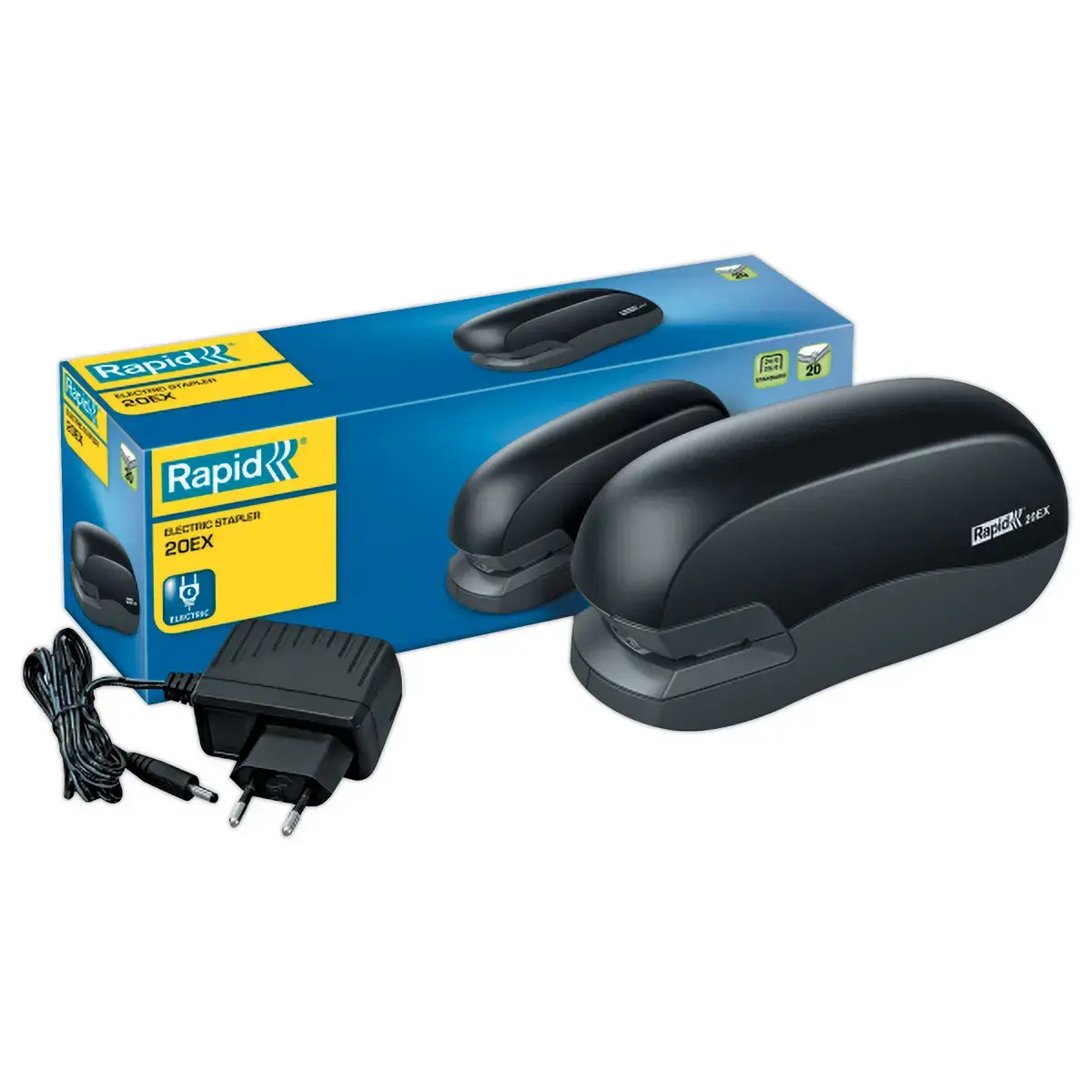 Agrafeuse &eacute;lectrique R20EX - 20 feuilles - Rapid photo du produit